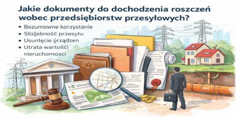 Jakie dokumenty są potrzebne do dochodzenia roszczeń wobec przedsiębiorstw przesyłowych?